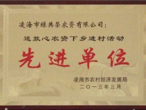 送放心農(nóng)資下鄉(xiāng)進村活動先進單位